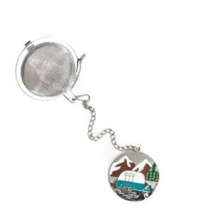 Loose Leaf Tea Infuser, Vintage Camper Charm Ball, Tea Gift